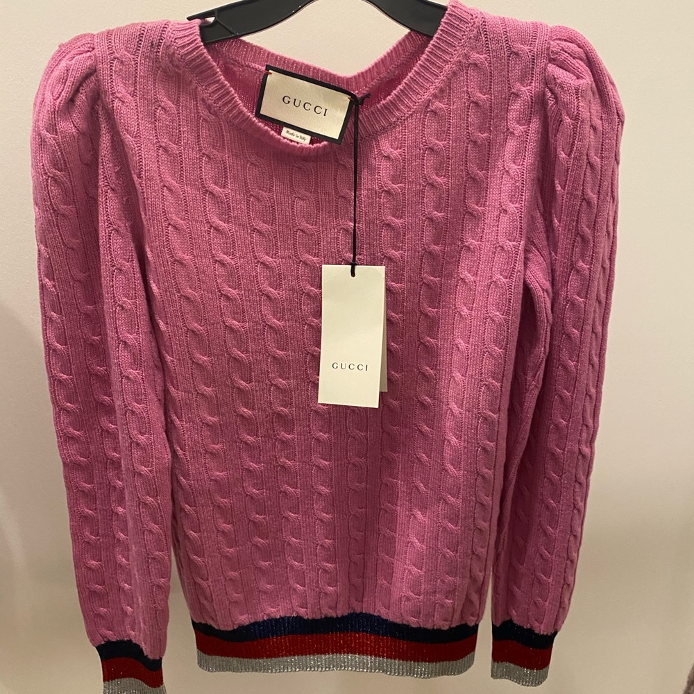 Auth NWT Gucci Cashmere sweater